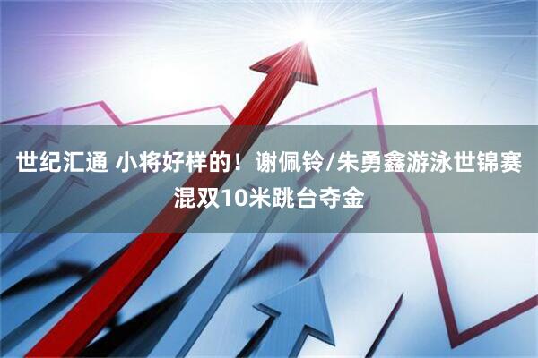 世纪汇通 小将好样的！谢佩铃/朱勇鑫游泳世锦赛混双10米跳台夺金