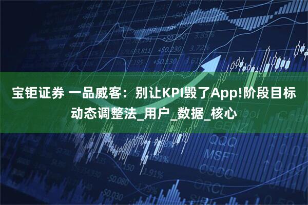 宝钜证券 一品威客：别让KPI毁了App!阶段目标动态调整法_用户_数据_核心
